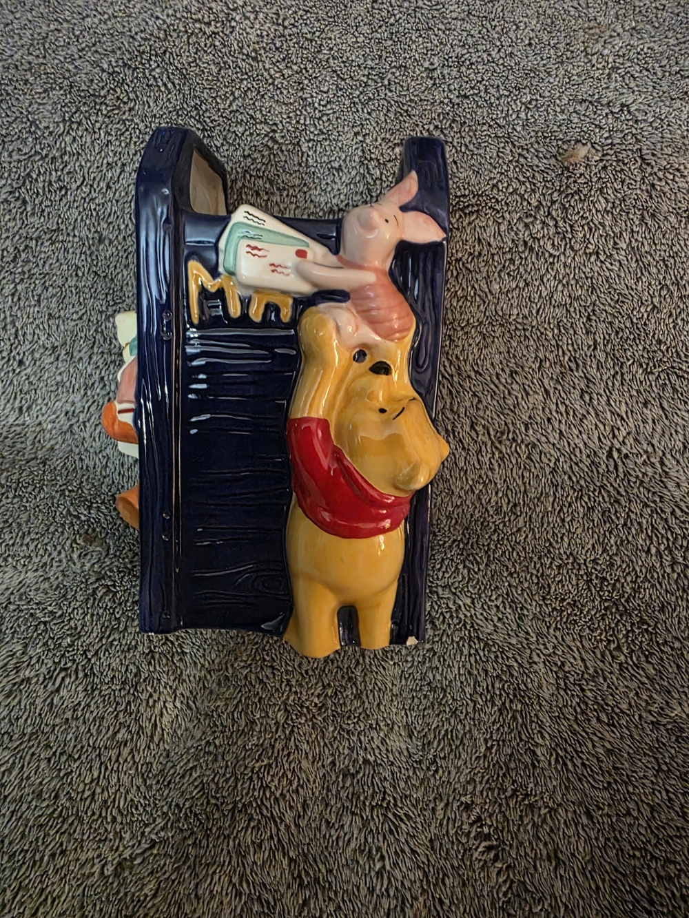 Vintage Winnie The Pooh With Tigger And Piglet Mail Holder